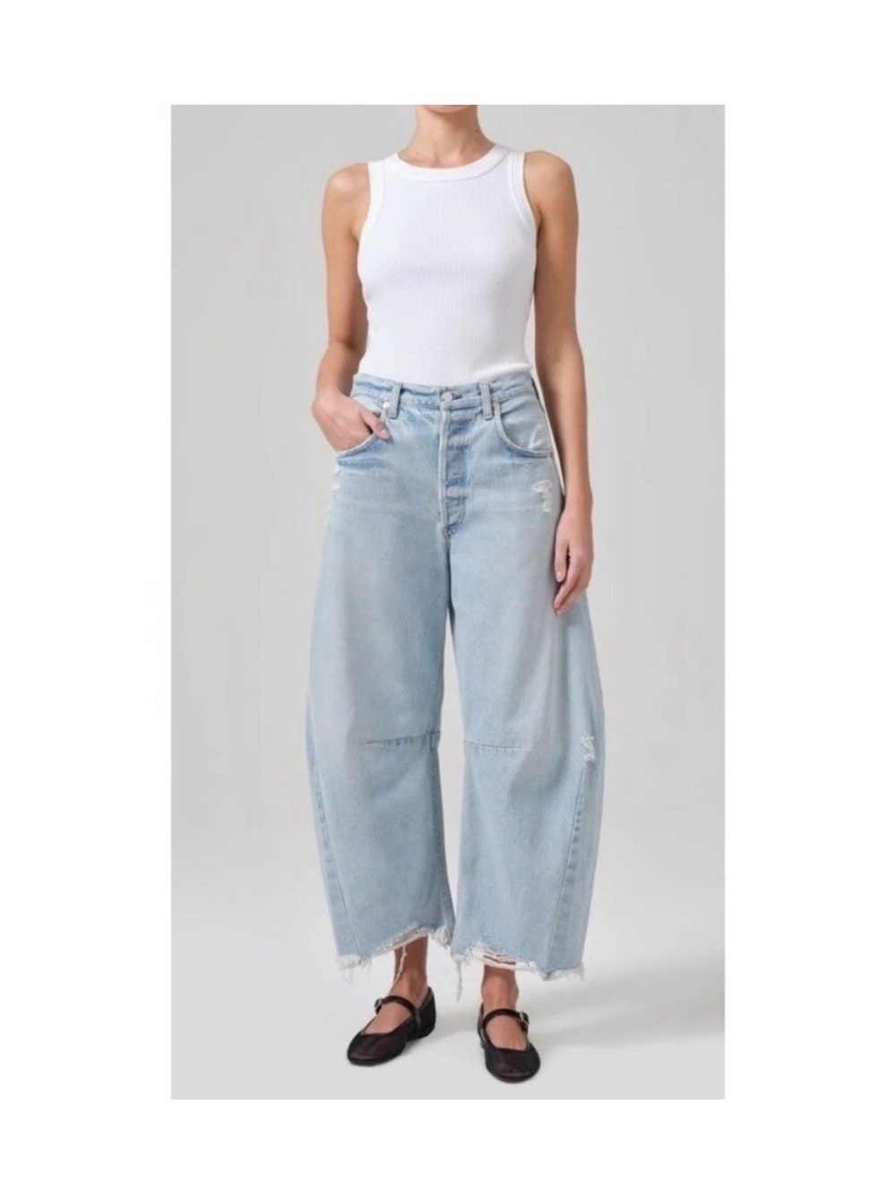 Citizens of Humanity Horseshoe Barrel Cropped Jeans.